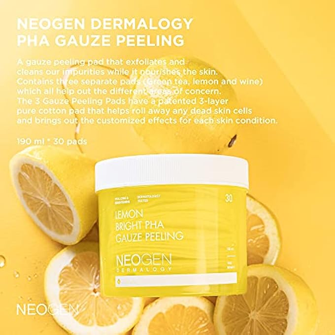DERMALOGY by NEOGENLAB LEMON PHA GAUZE PEELING 30 COUNTS - Image 2